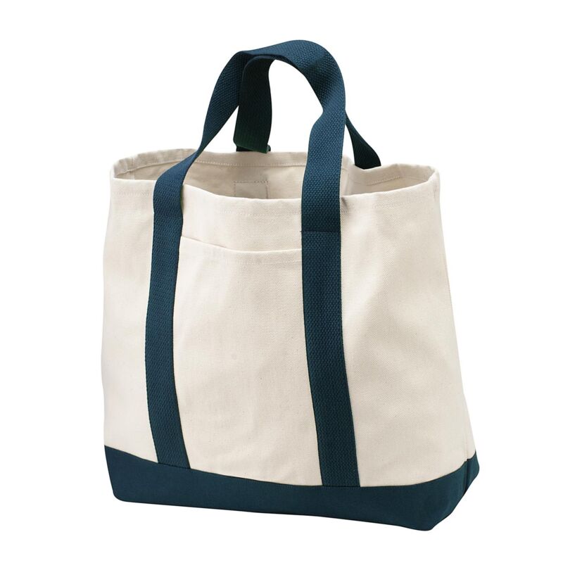 Ideal Twill Two Tone Shopping Tote Thumbnail