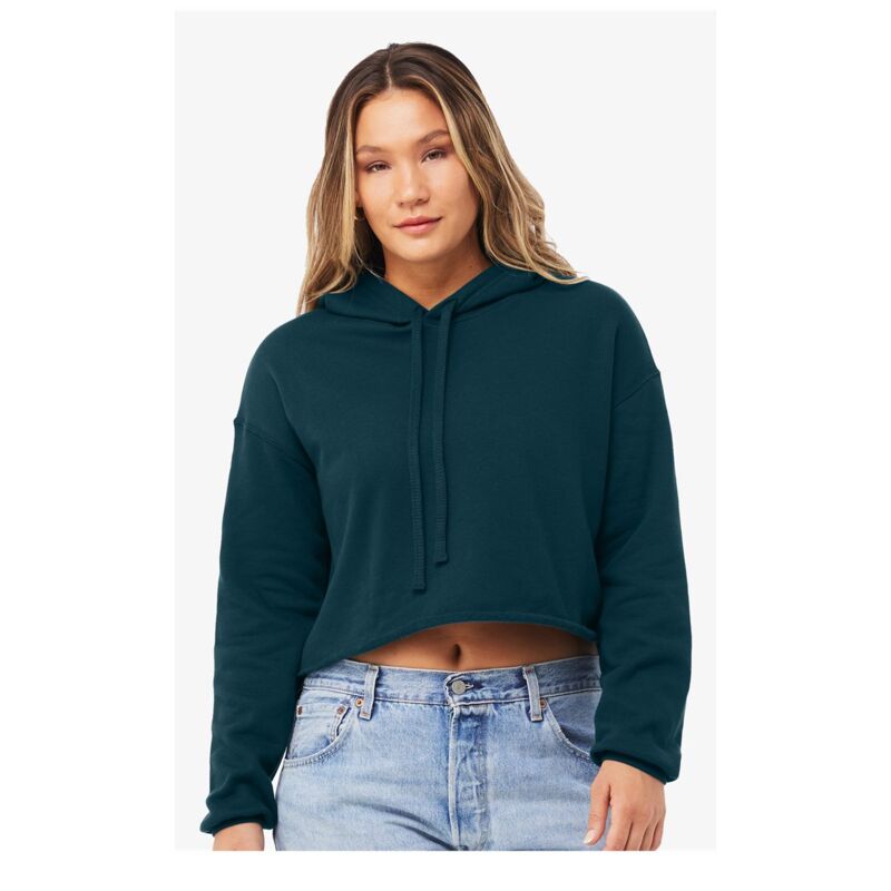 Women's Cropped Fleece Hoodie Thumbnail