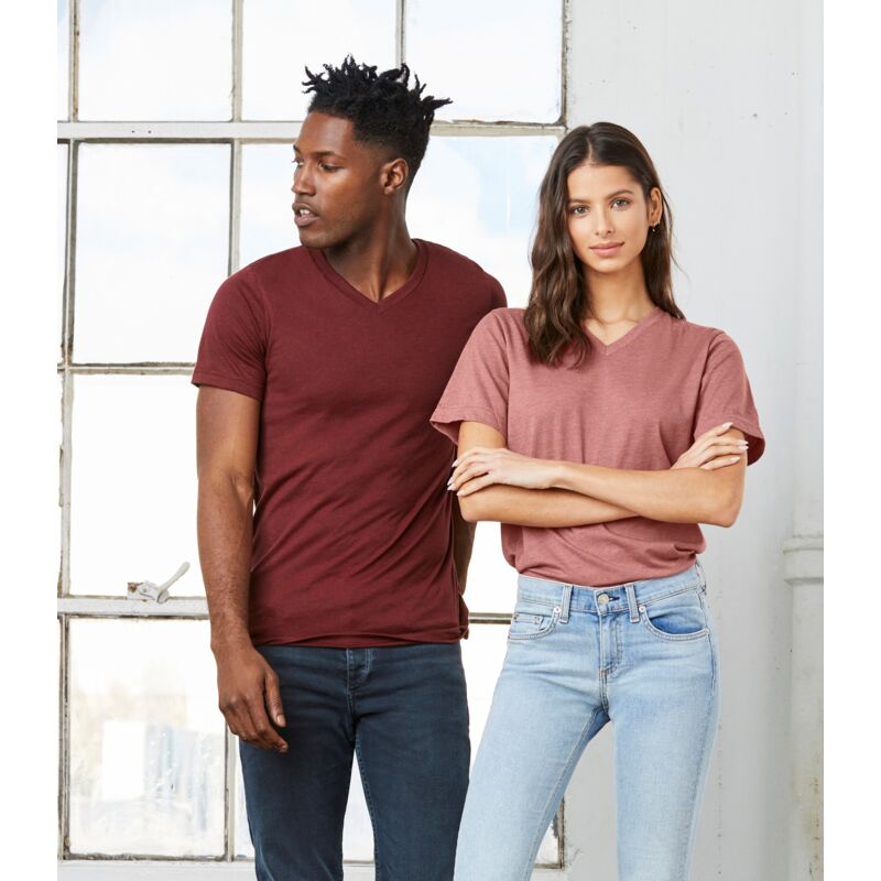 Unisex Jersey V-Neck Tee Thumbnail